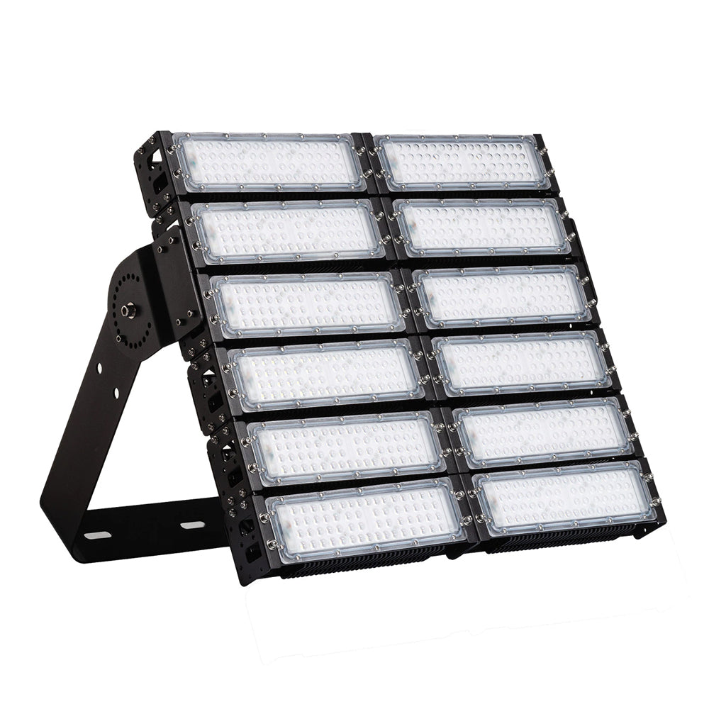 1200w LED Modular Floodlight, 2400w HID Replacement, 204000lm (170lm/w), 5 Year Warranty, IP67, Diamond-RN4 Range - Clear Sky Distributors 