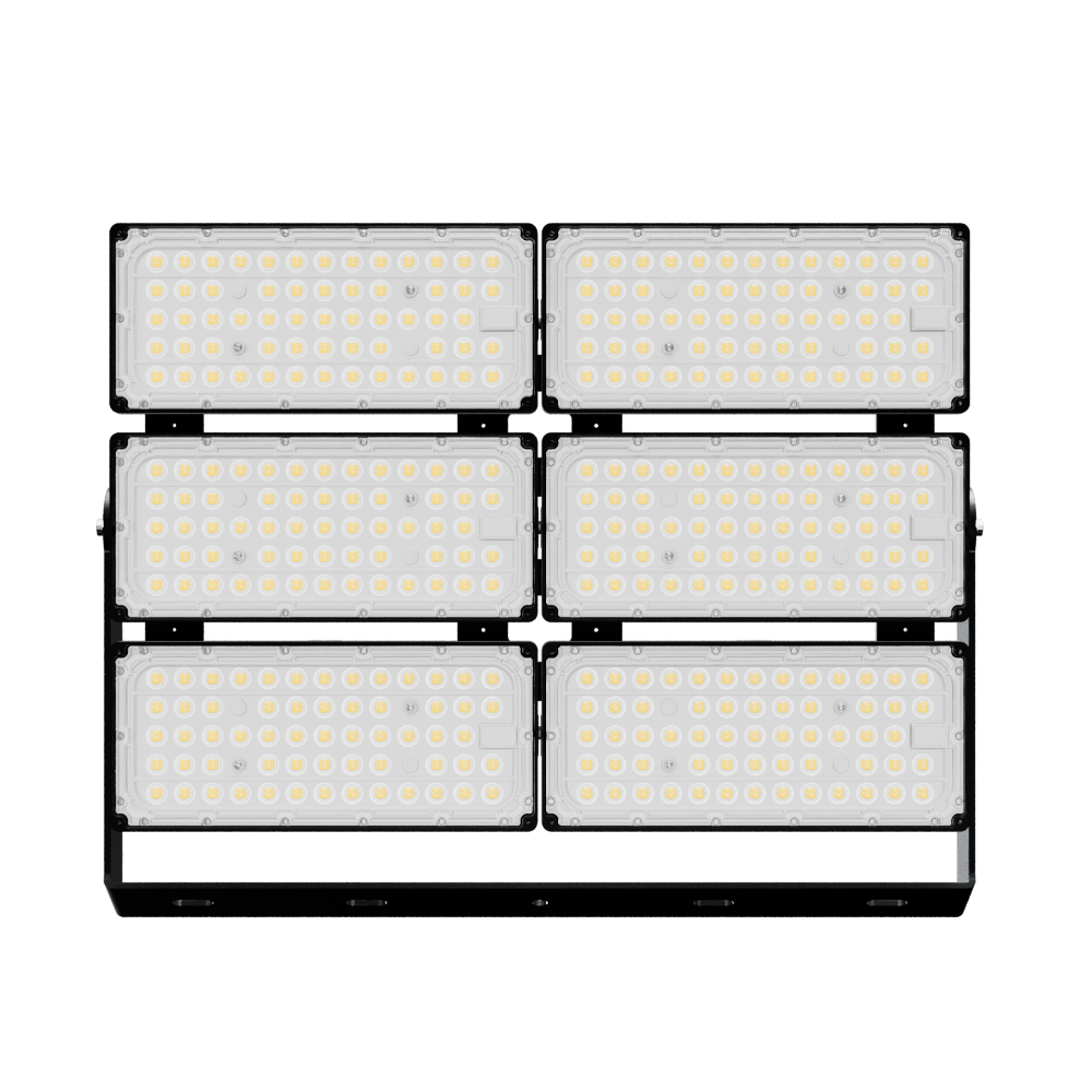 1200W LED Modular Stadium Floodlights, Coastal Grade, 2400w HID Replacement, 174000lm (150lm/w), 5 Year Warranty, IP66, Diamond-DS Range - Clear Sky Distributors 