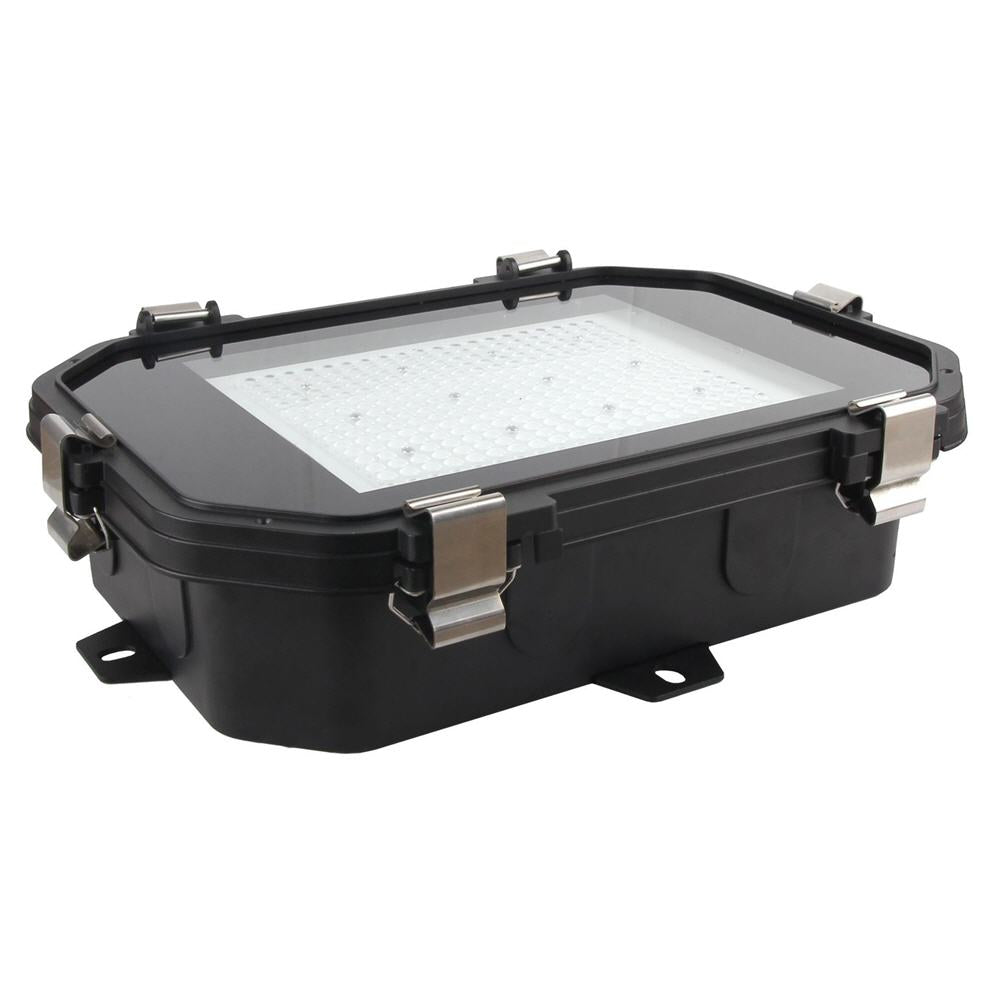 30W LED Bulkhead with Flat Tempered Glass Diffuser, Polycarbonate Body, 4200 Lumens, IP65 Rated, 5 Year Warranty, Platinum-LA Range - Clear Sky Distributors 