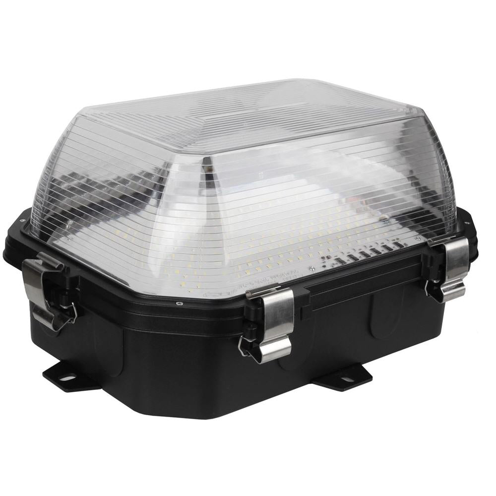 100W LED Bulkhead with PC Diffuser, Polycarbonate Body, 13000 Lumens, 130lm/w, IP65 Rated, 5 Year Warranty, Platinum-LA Range - Clear Sky Distributors 