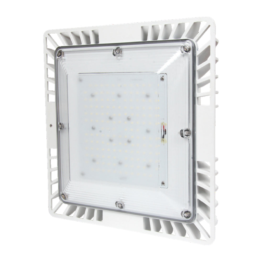 100W IP66 LED Canopy Light, 13000lm, 5000k, 5 Year Warranty, Diamond-LA Range - Clear Sky Distributors 