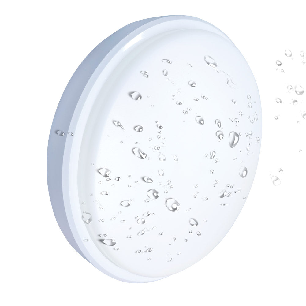 All-in-1 Round LED Bulkhead, 24W,18W,12W Selectable, 3CCT Colour Selectable, IP65, 5 Year Warranty, Platinum-PD Range - Clear Sky Distributors 