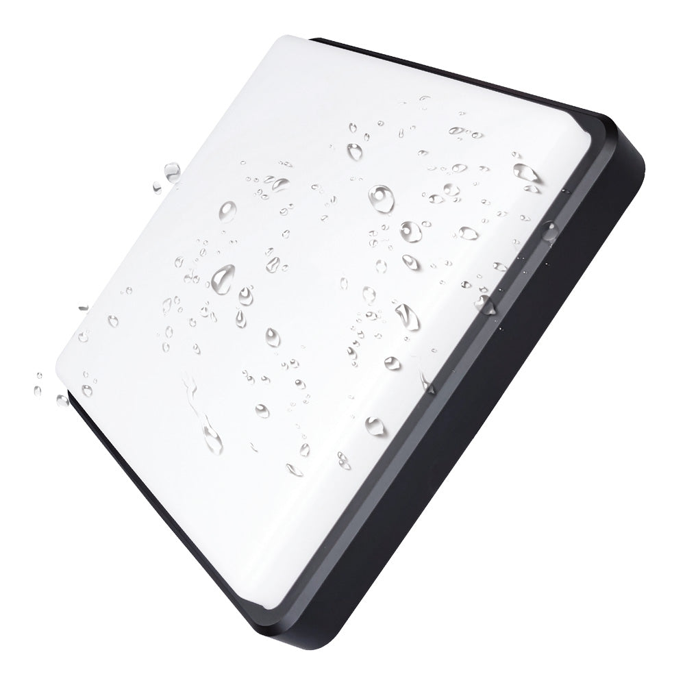 All-in-1 Square LED Bulkhead, 24W,18W,12W Selectable, 3CCT Colour Selectable, IP65, 5 Year Warranty, Platinum-PD Range - Clear Sky Distributors 
